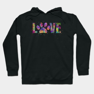 Dog love paw Hoodie